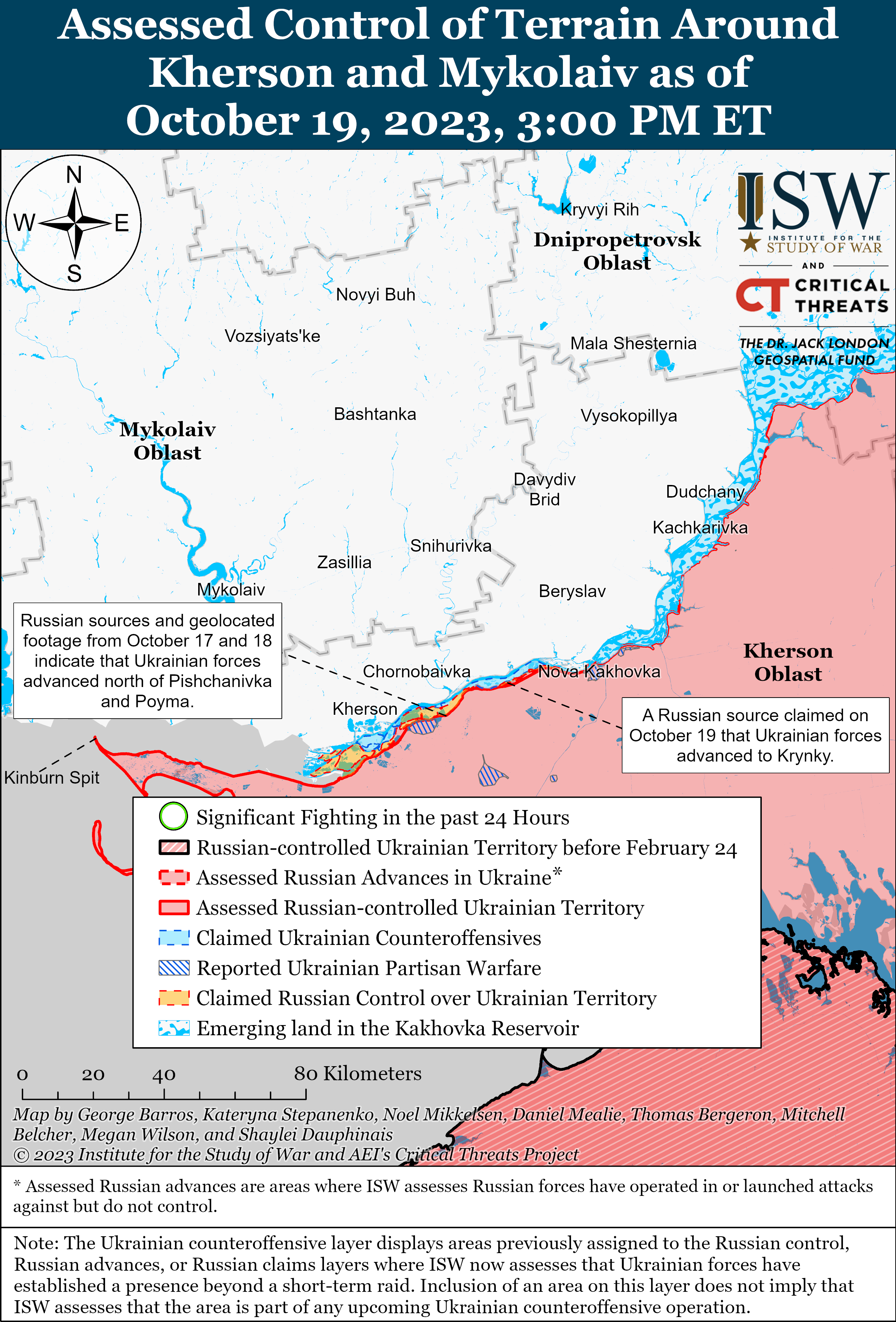 Russian Offensive Campaign Assessment, October 19, 2023 | Institute For ...